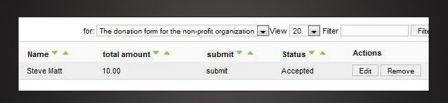Verify the payment status directly from the RSForm!Pro backend panel